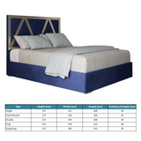 Belgrave Upholstered Soft Velvet Metal Designer Bed Frame