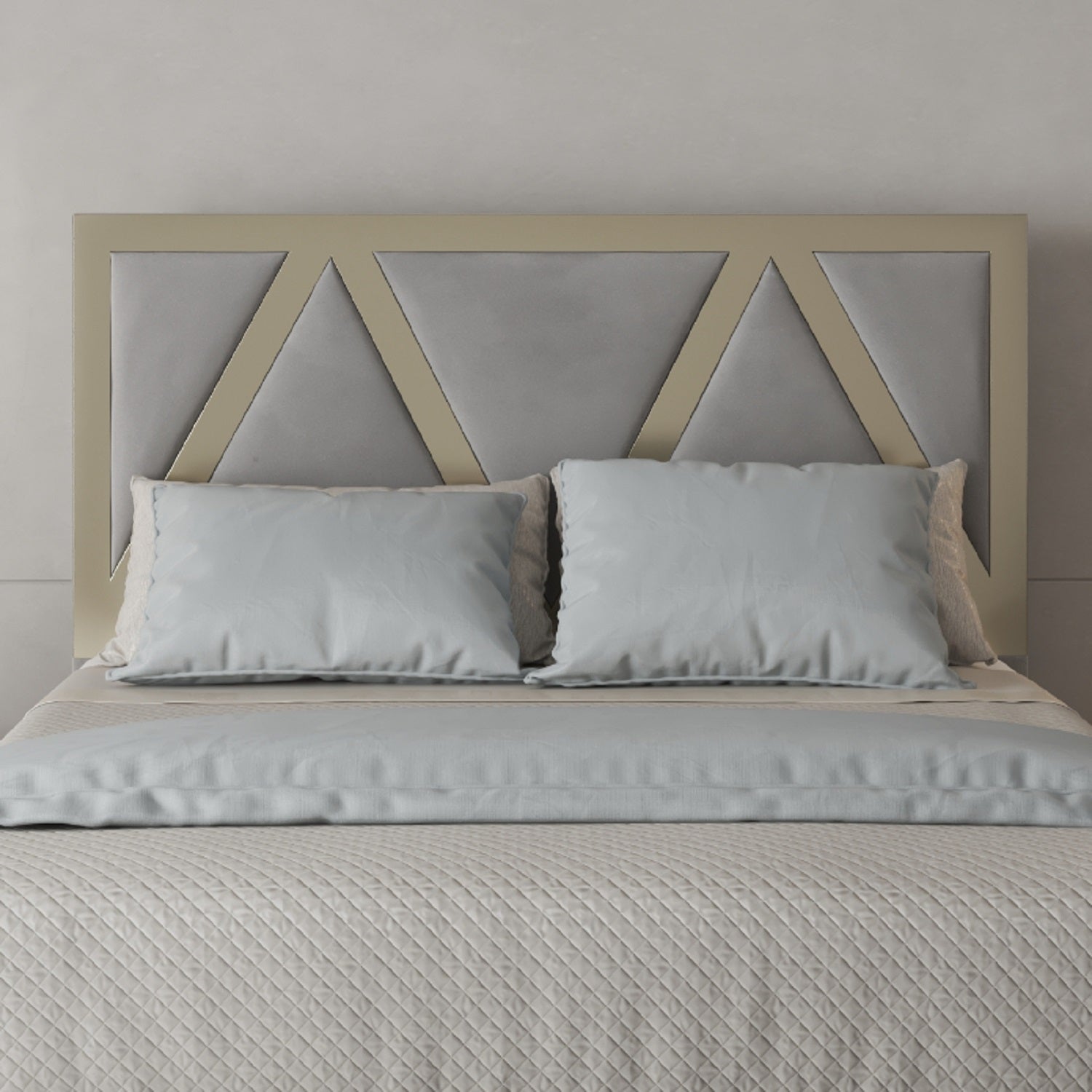 Alison Upholstered Soft Velvet Metal Bed Frame