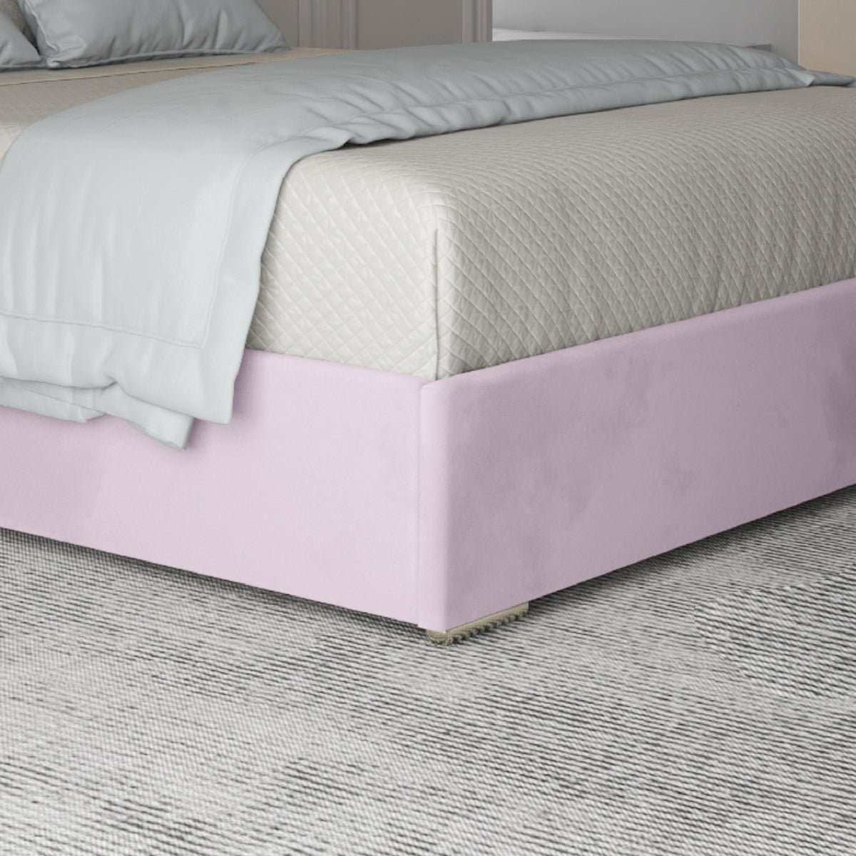 Belgrave Upholstered Soft Velvet Metal Designer Bed Frame