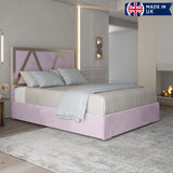Belgrave Upholstered Soft Velvet Metal Designer Bed Frame