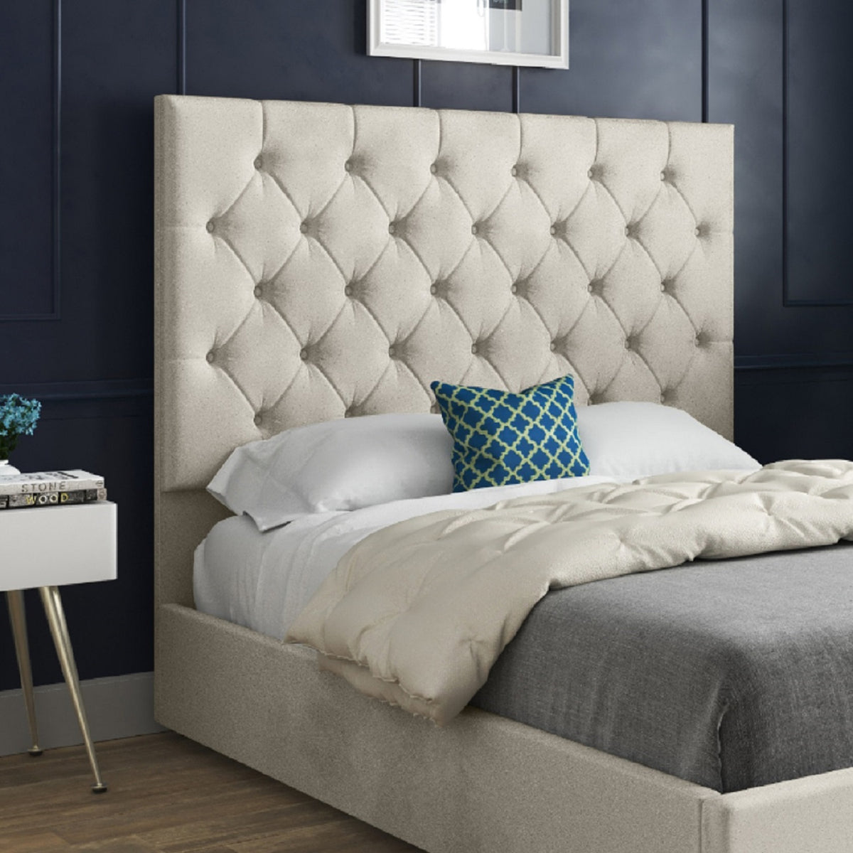 Castle Upholstered Soft Velvet Designer Bed Frame