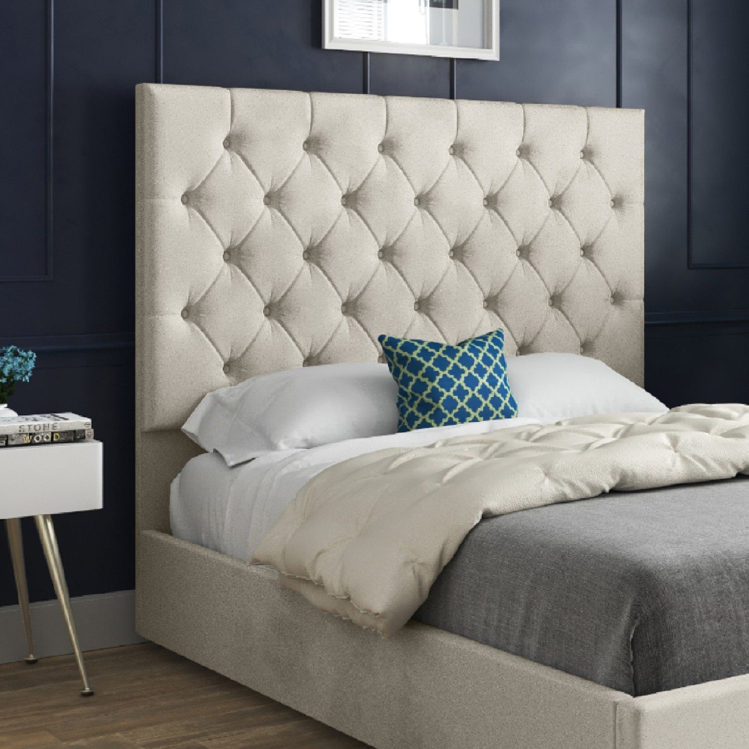 Castle Upholstered Soft Velvet Designer Bed Frame