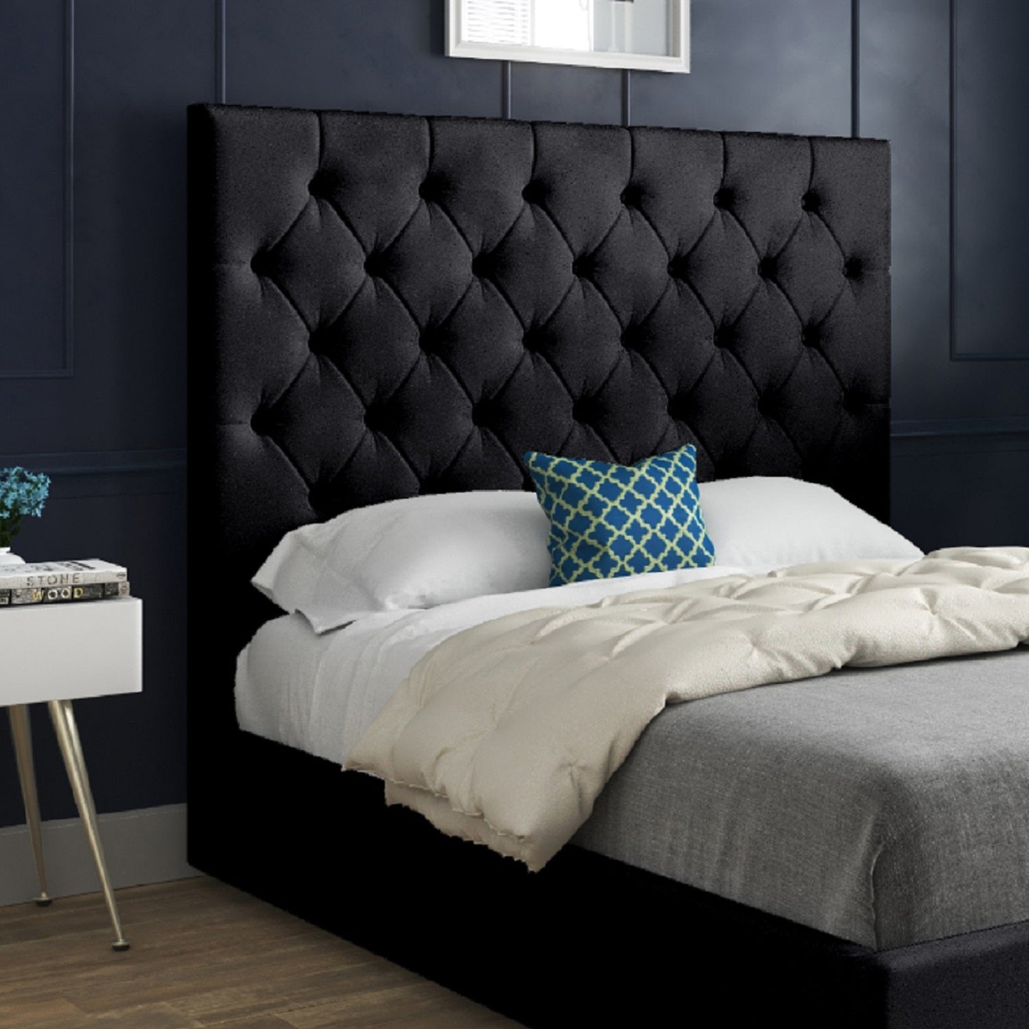 Castle Upholstered Soft Velvet Designer Bed Frame