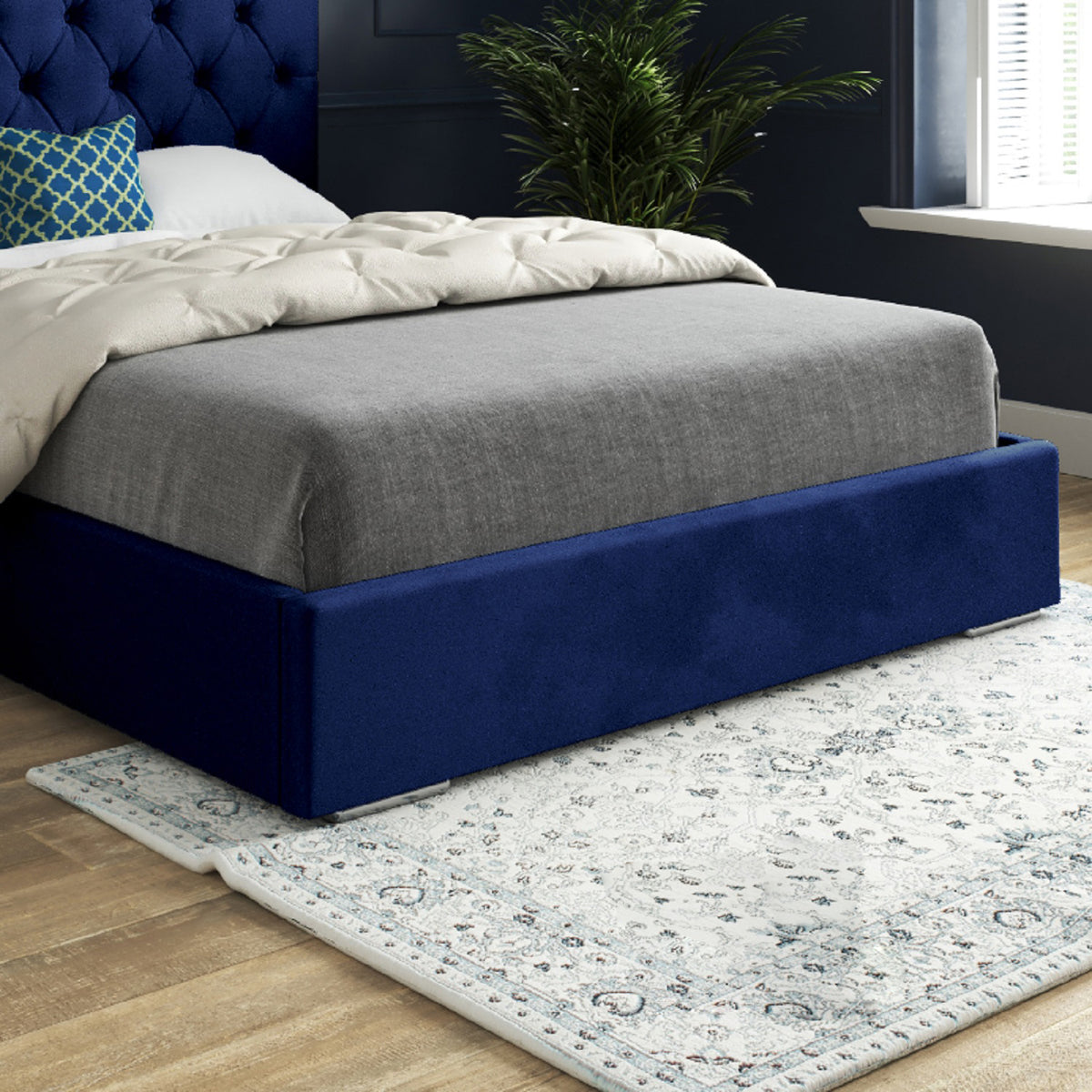 Castle Upholstered Soft Velvet Designer Bed Frame