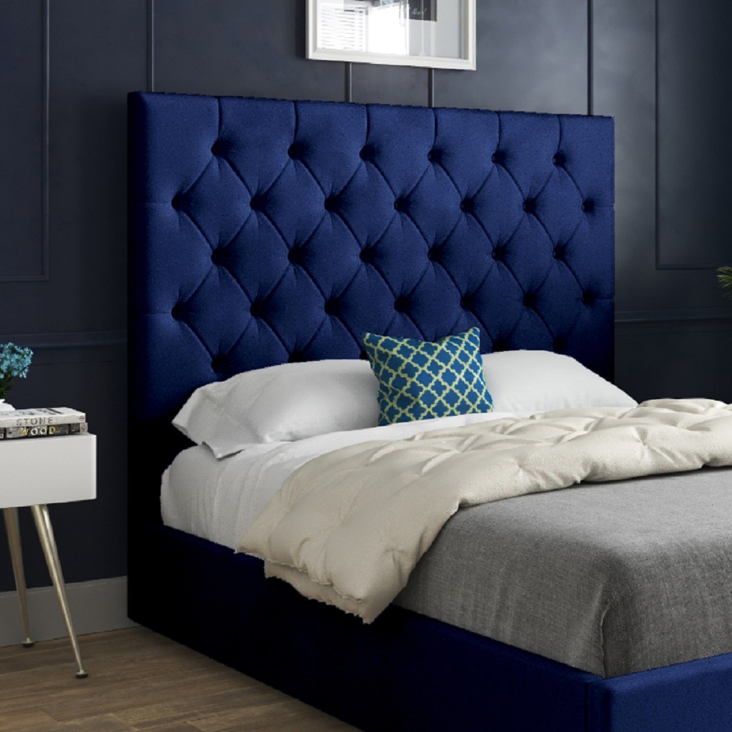 Castle Upholstered Soft Velvet Designer Bed Frame
