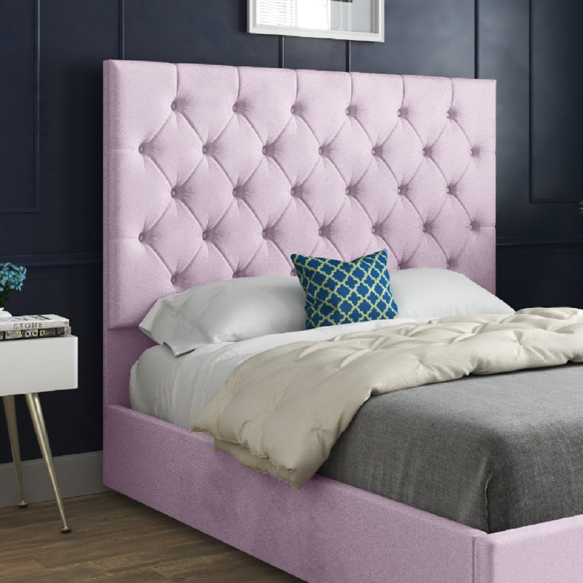 Castle Upholstered Soft Velvet Designer Bed Frame