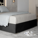 Cloudrest Upholstered Soft Velvet Metal Designer Bed Frame