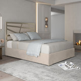 Cloudrest Upholstered Soft Velvet Metal Designer Bed Frame