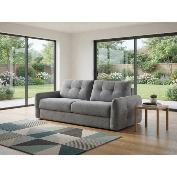 Athens Sofabed 3 Seater In Grey