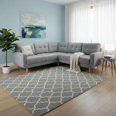 Aurora Grey Large Corner Sofa