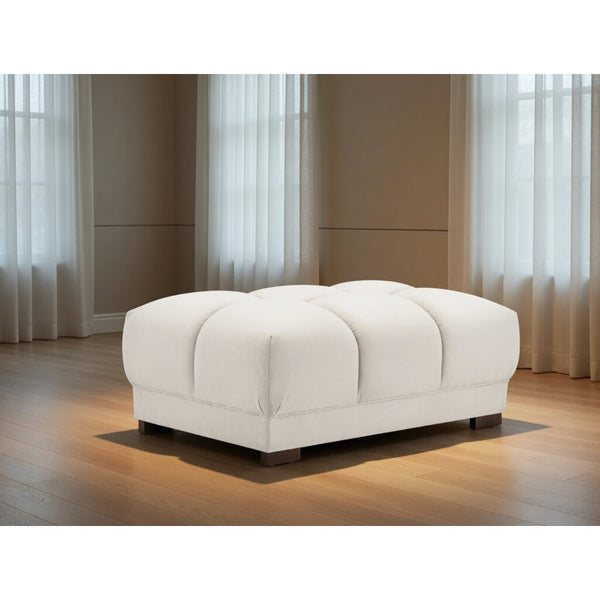 Azzuro Sofa Footstool in Cream