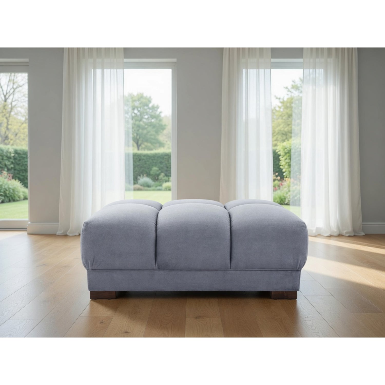 Azzuro Sofa Footstool in Grey