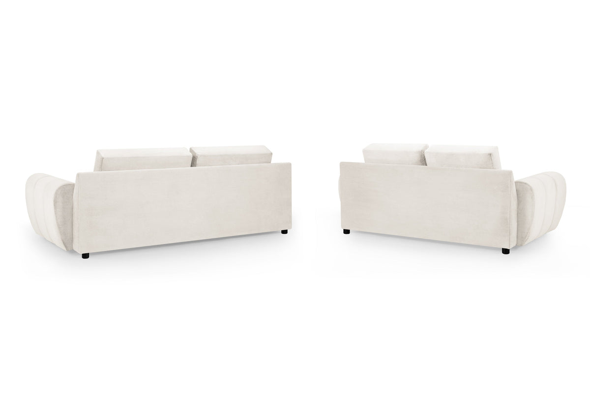 Azzuro Sofa 3+2 Set in Cream