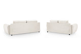 Azzuro Sofa 3+2 Set in Cream