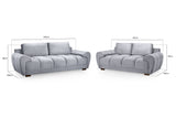 Azzuro Sofa 3+2 Set in Grey
