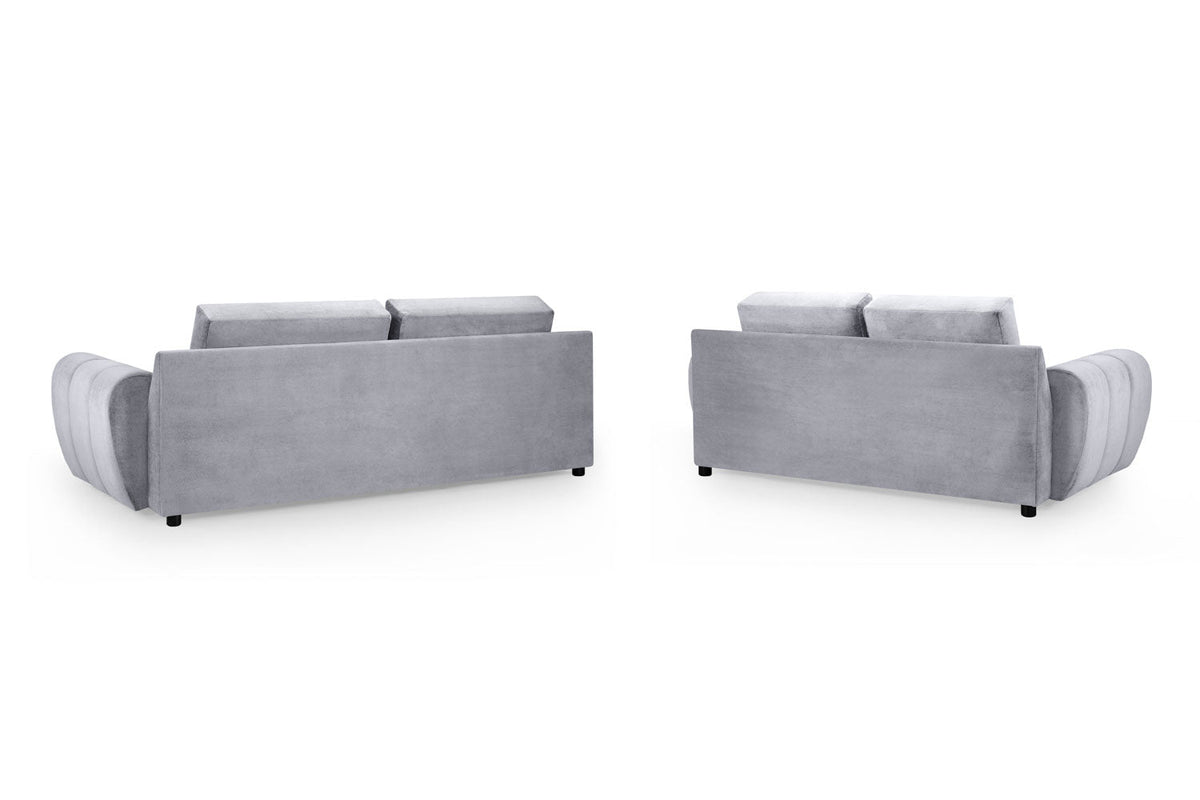 Azzuro Sofa 3+2 Set in Grey