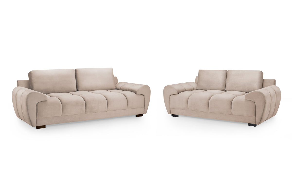 Azzuro Sofa  3+2 Set In Mocha