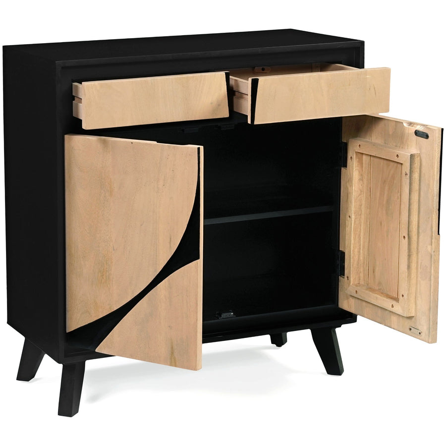 Inklyn Abstract Inlay Mango Wood 2 Door Sideboard - image 5