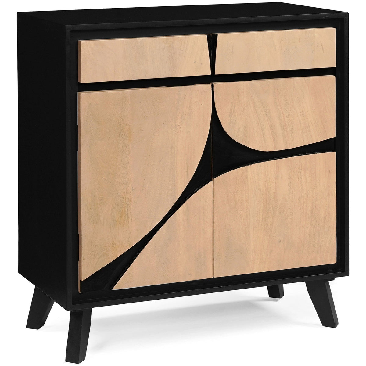 Inklyn Abstract Inlay Mango Wood 2 Door Sideboard - image 6