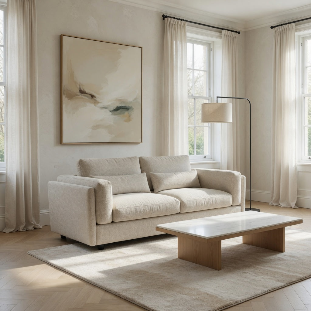 Bari 3+2 Sofa Set In Beige