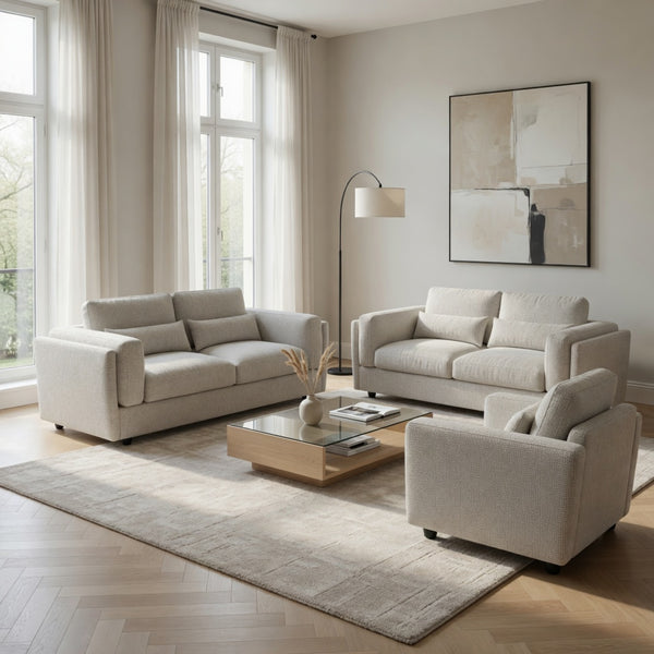 Bar 3+2+1  Sofa Set In Beige