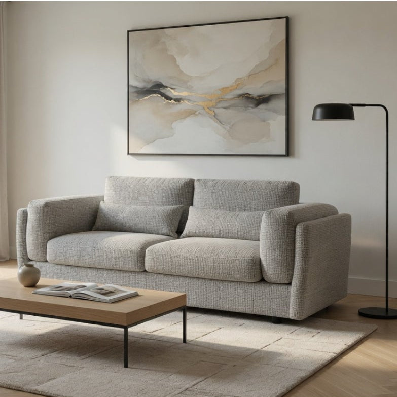 Bari Grey 3 Seater Sofa