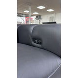 Bellagio Genuine Leather Electric Recliner 3+2 Seater Sofa In Black