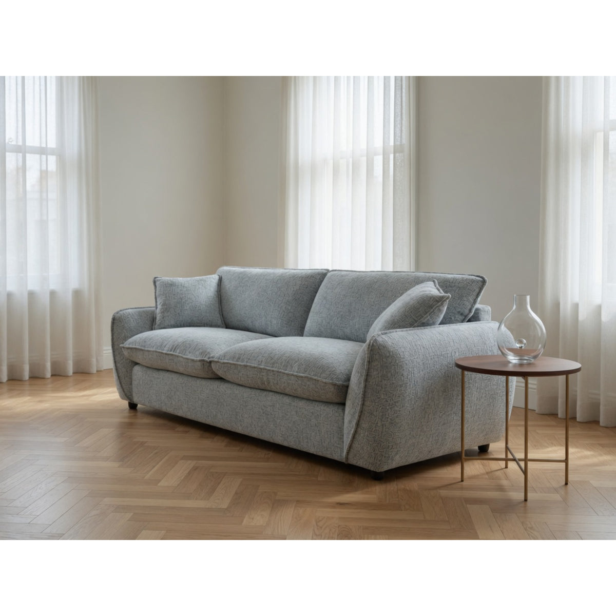 Berlin Sofa 3 Seater In Grey