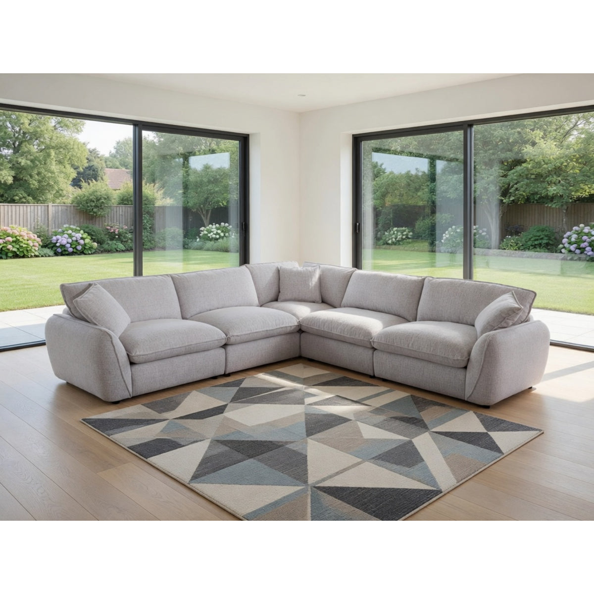 Berlin Sofa Large Corner In Beige