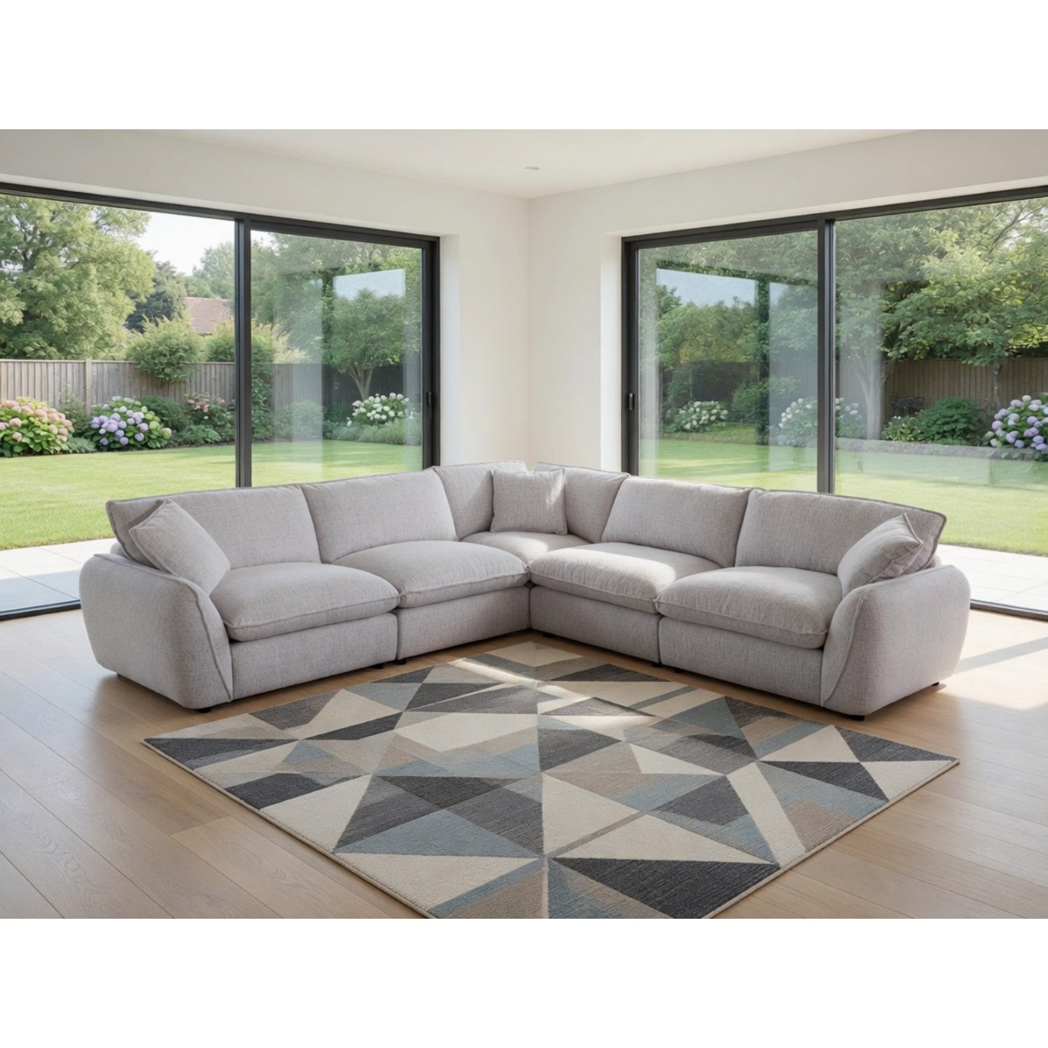 Berlin Sofa Large Corner In Beige