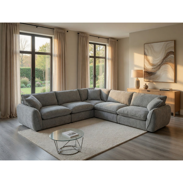 Berlin Sofa Large Corner In Grey