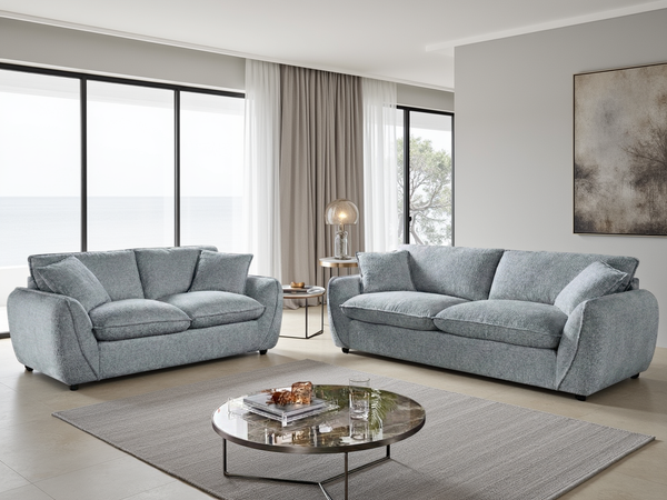 Berlin Sofa 3+2 Set In Grey