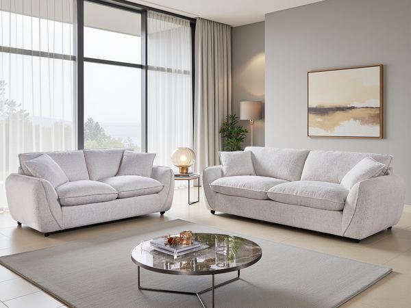 Berlin Sofa 3+2 Set In Beige