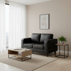 Box Sofa Fabric 2 Seater