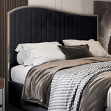 Darlington Upholstered Soft Velvet Metal Designer Bed Frame