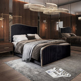 Darlington Upholstered Soft Velvet Metal Designer Bed Frame