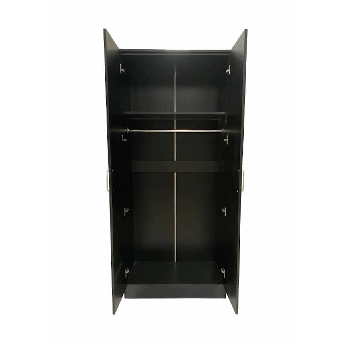 Chelsea Black 2 Door Wardrobe 80cm - image 4