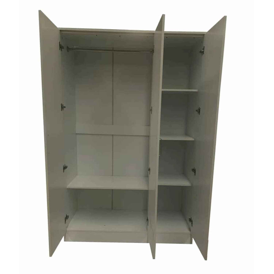 Chelsea Grey 3 Door Wardrobe 120cm