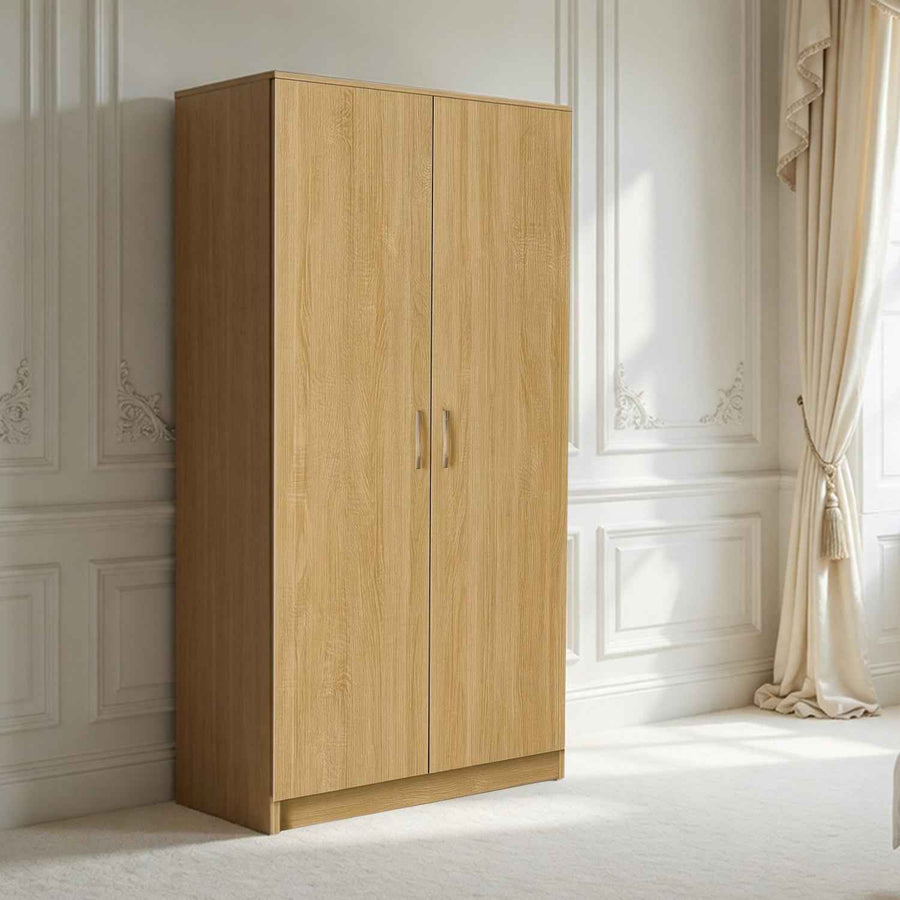 Chelsea Oak 2 Door Wardrobe 80cm