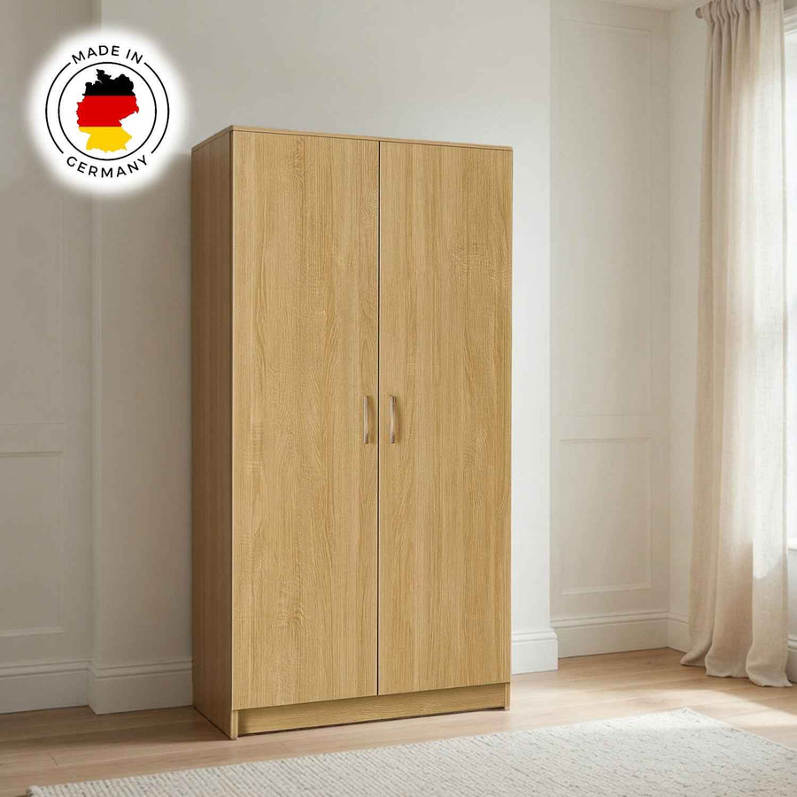 Chelsea Oak 2 Door Wardrobe 80cm