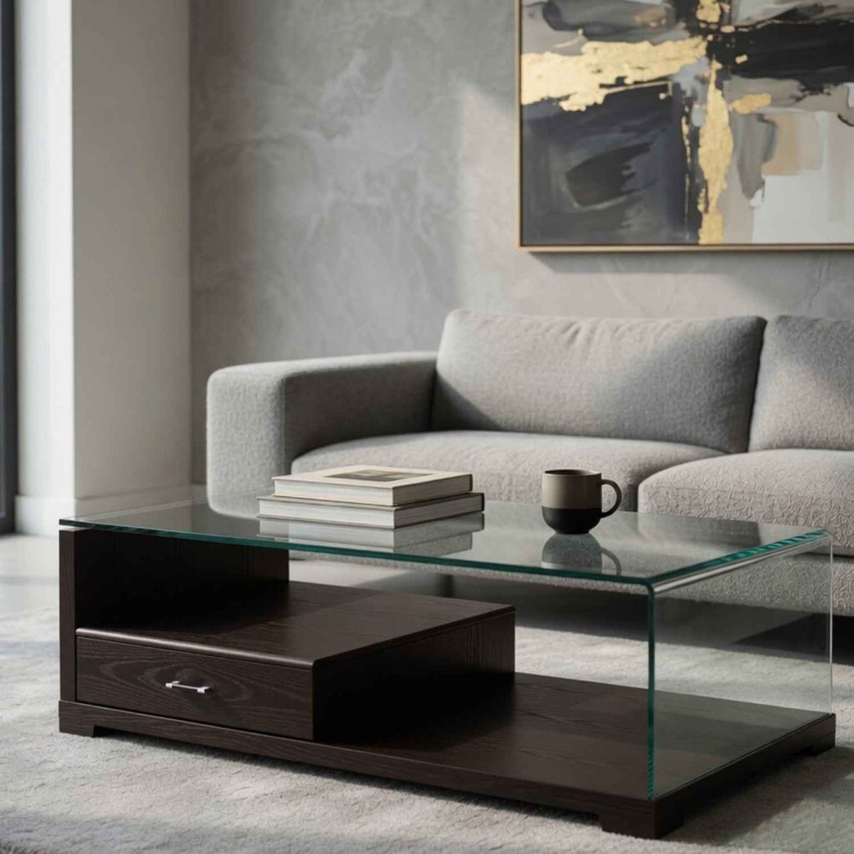 Marden 1 Drawer Coffee Table 120cm