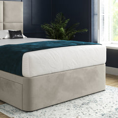 Caprio Upholserted Floorstanding Headboard With Divan Bed Frame