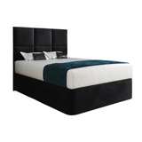 Caprio Upholserted Floorstanding Headboard With Divan Bed Frame