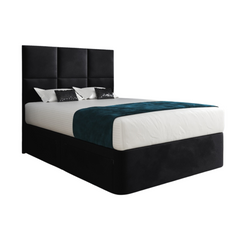 Caprio Upholserted Floorstanding Headboard With Divan Bed Frame