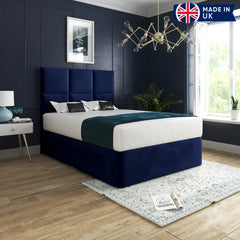 Caprio Upholserted Floorstanding Headboard With Divan Bed Frame