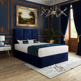 Dime Upholserted Floorstanding Headboard With Divan Designer Bed Frame