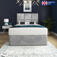 Caprio Upholserted Floorstanding Headboard With Divan Bed Frame