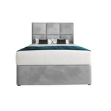 Caprio Upholserted Floorstanding Headboard With Divan Bed Frame