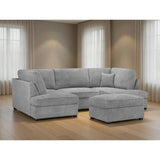 Carnaby Sofa Boucle U Shape Corner in Grey