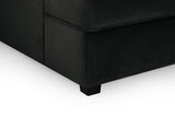 Carnaby Sofa Plush U Shape Corner in  Black